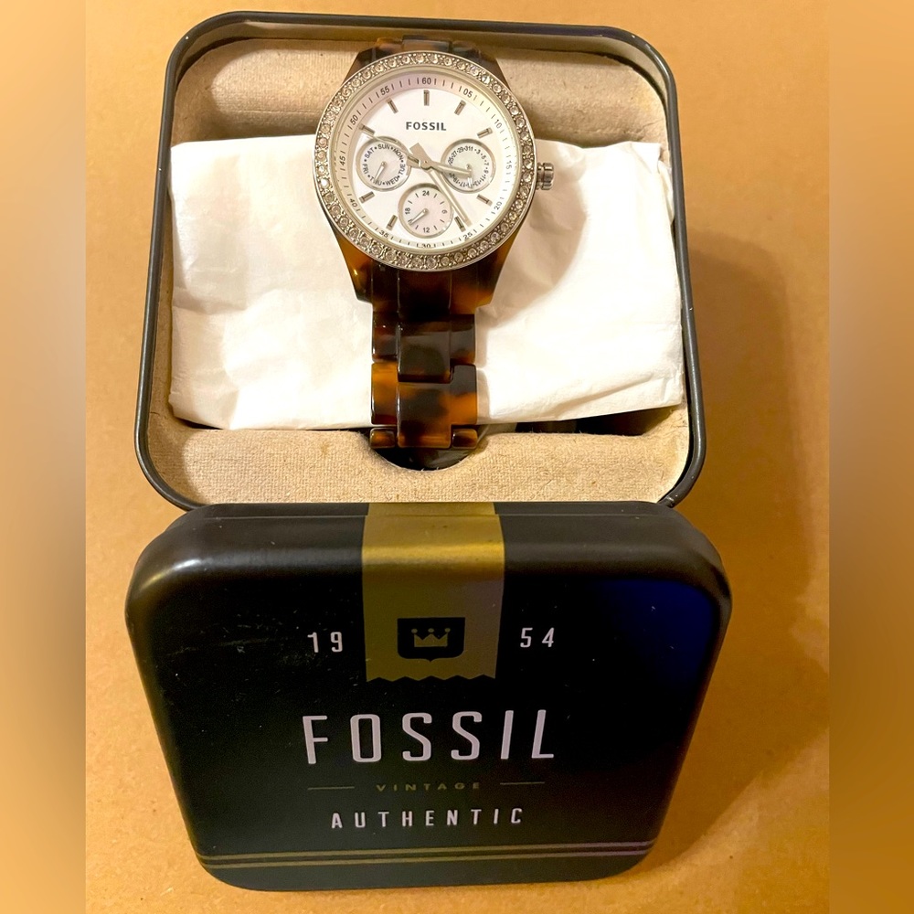 Fossil ES-2456/brown-black/small